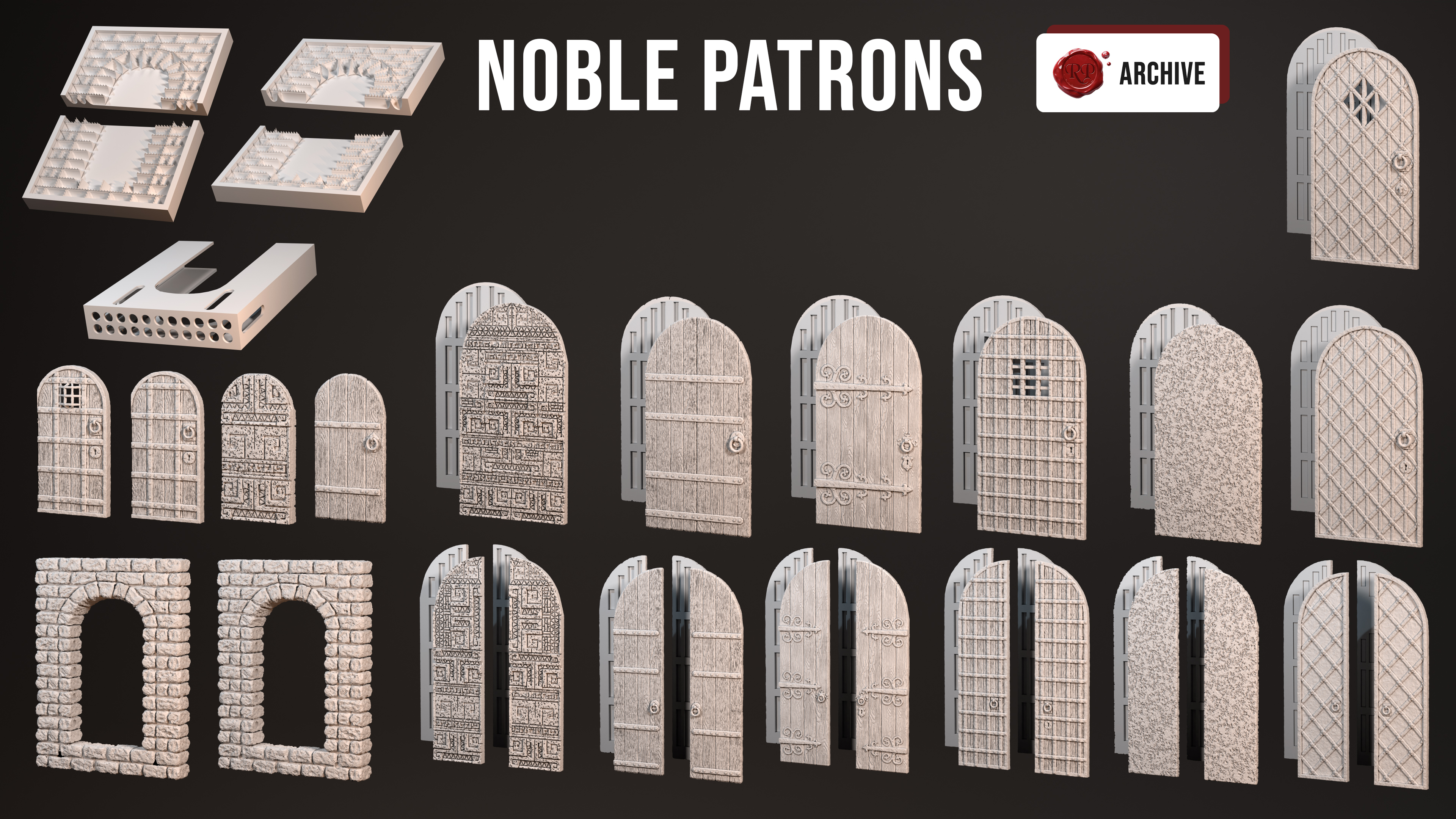 24-02 Large Doors and Doorway - noble patrons